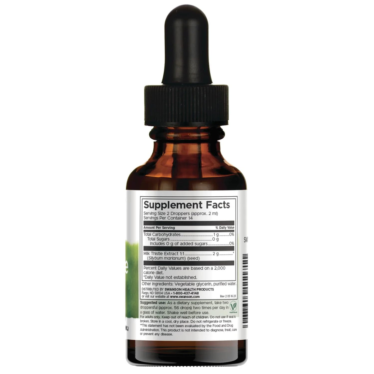Swanson Milk Thistle Liquid Extract Alcohol & Sugar-Free - 4 Pack - image 2