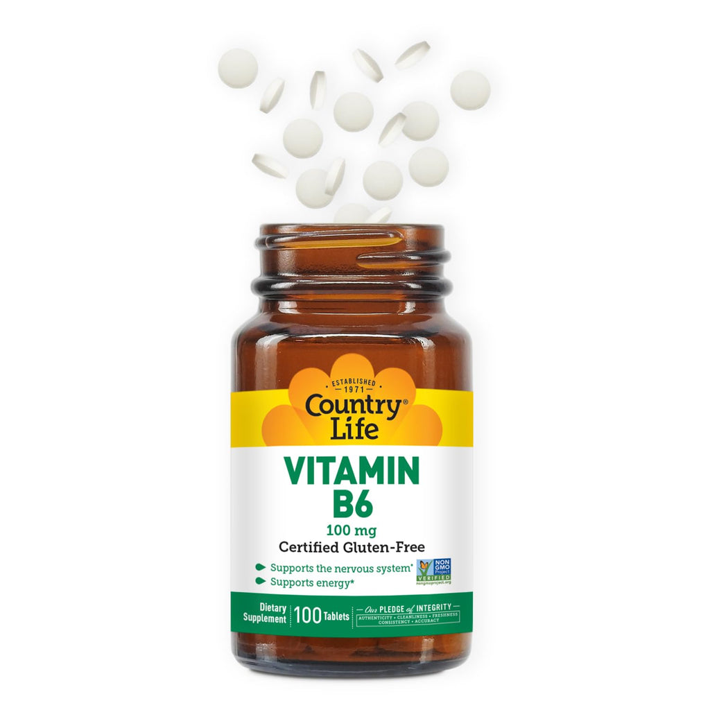 Country Life Vitamin B6 100 mg High Potency - 100 Tablets - image 6