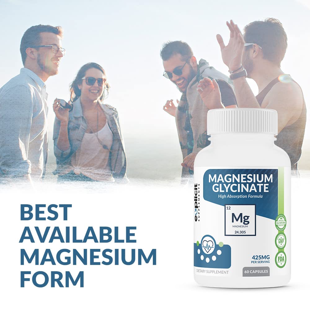 eXplicit Supplements Magnesium Glycinate 425mg - 60 Capsules - image 7