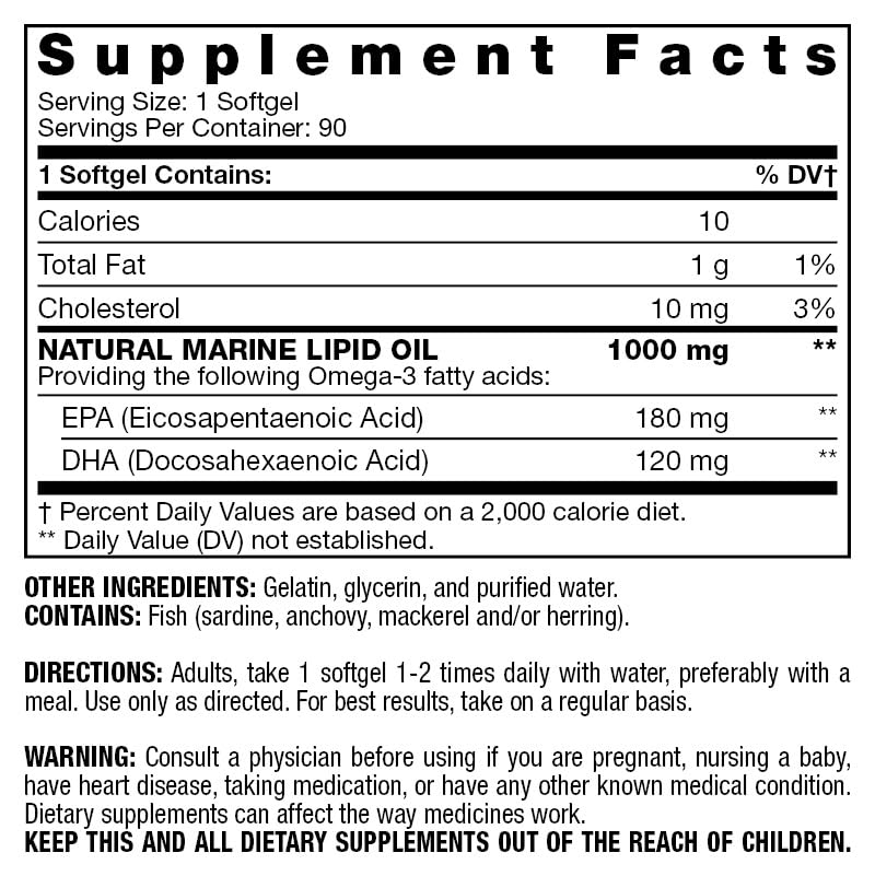 Fresh Start Omega-3 Fish Oil 1000 mg - 90 Softgels - image 2