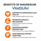 Vita4Life Magnesium Citrate 420mg High Absorption - 240 Capsules - image 4