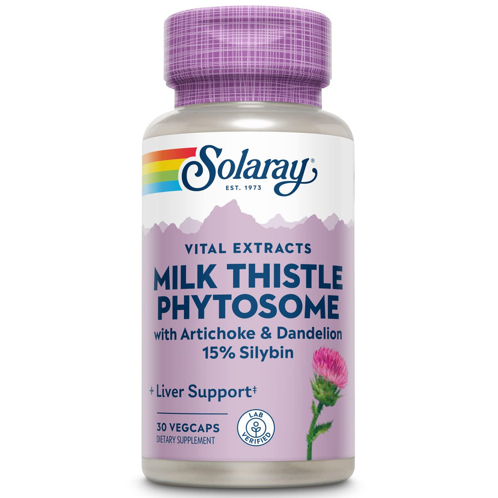 SOLARAY Milk Thistle Phytosome with Artichoke & Dandelion