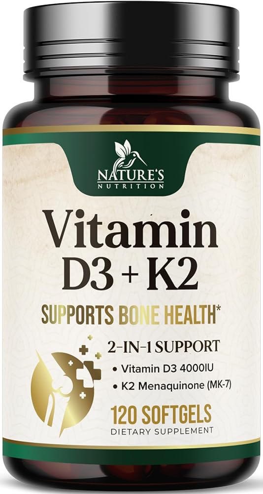 Nature's Nutrition Vitamin D3 4000 IU 100mcg Per Serving - Extra