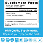 Staver Health Saffron Extract 88.5 mg Mood Balance - 60 Vegetarian Capsules - image 2