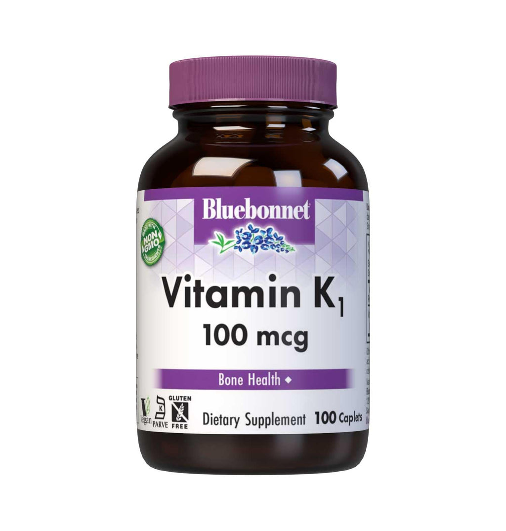 BlueBonnet Vitamin K1 100 mcg Bone Health - 100 Caplets