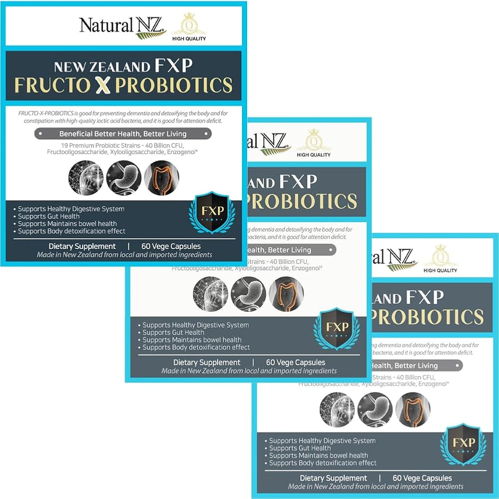 Natural NZ Fructo X Probiotics 40 Billion - 60 Vegetarian Capsules
