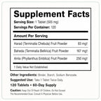 Daily All Day Triphala Tablets 1:2:3 Ratio for Digestion - 120 Tablets - image 9