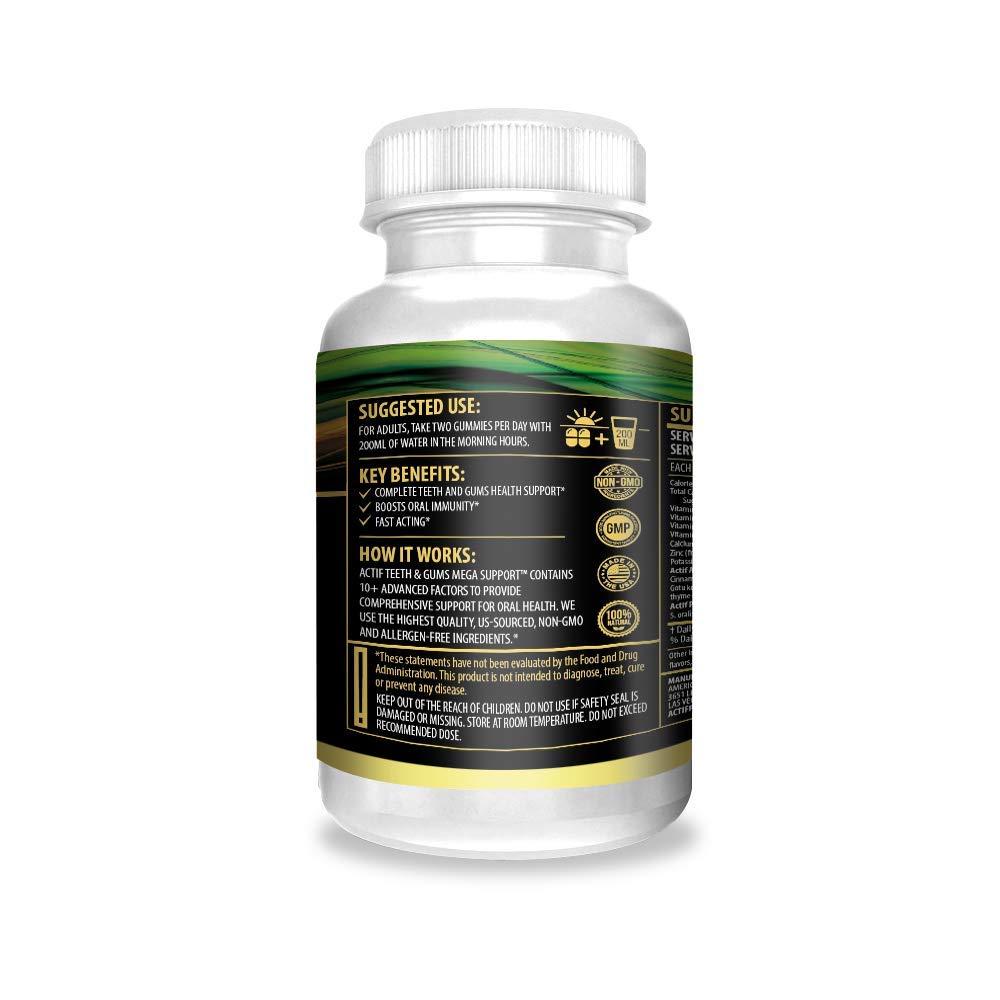 ACTIF Teeth and Gums Mega Support Oral Probiotics - 90 Gummies - image 3