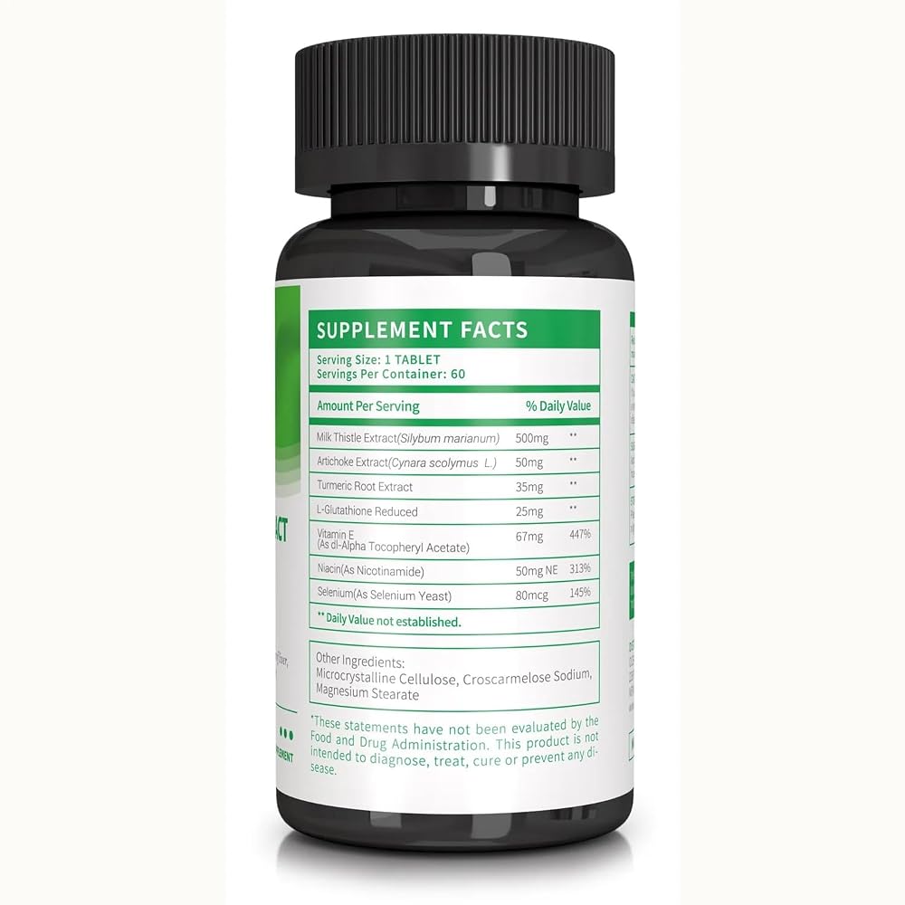 Losoki Liver Detox Supplement with Milk Thistle & Turmeric - 60 Tablets - image 3