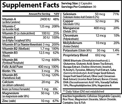 Via Healthy Brain & Focus Booster - 60 Capsules - image 2