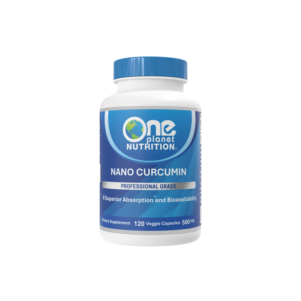 One Planet Nutrition Nano Curcumin 500 mg - 120 Vegetarian Capsules