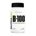 NutraBio B-100 B Vitamin Complex - 90 Vegetable Capsules