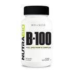 NutraBio B-100 B Vitamin Complex - 90 Vegetable Capsules