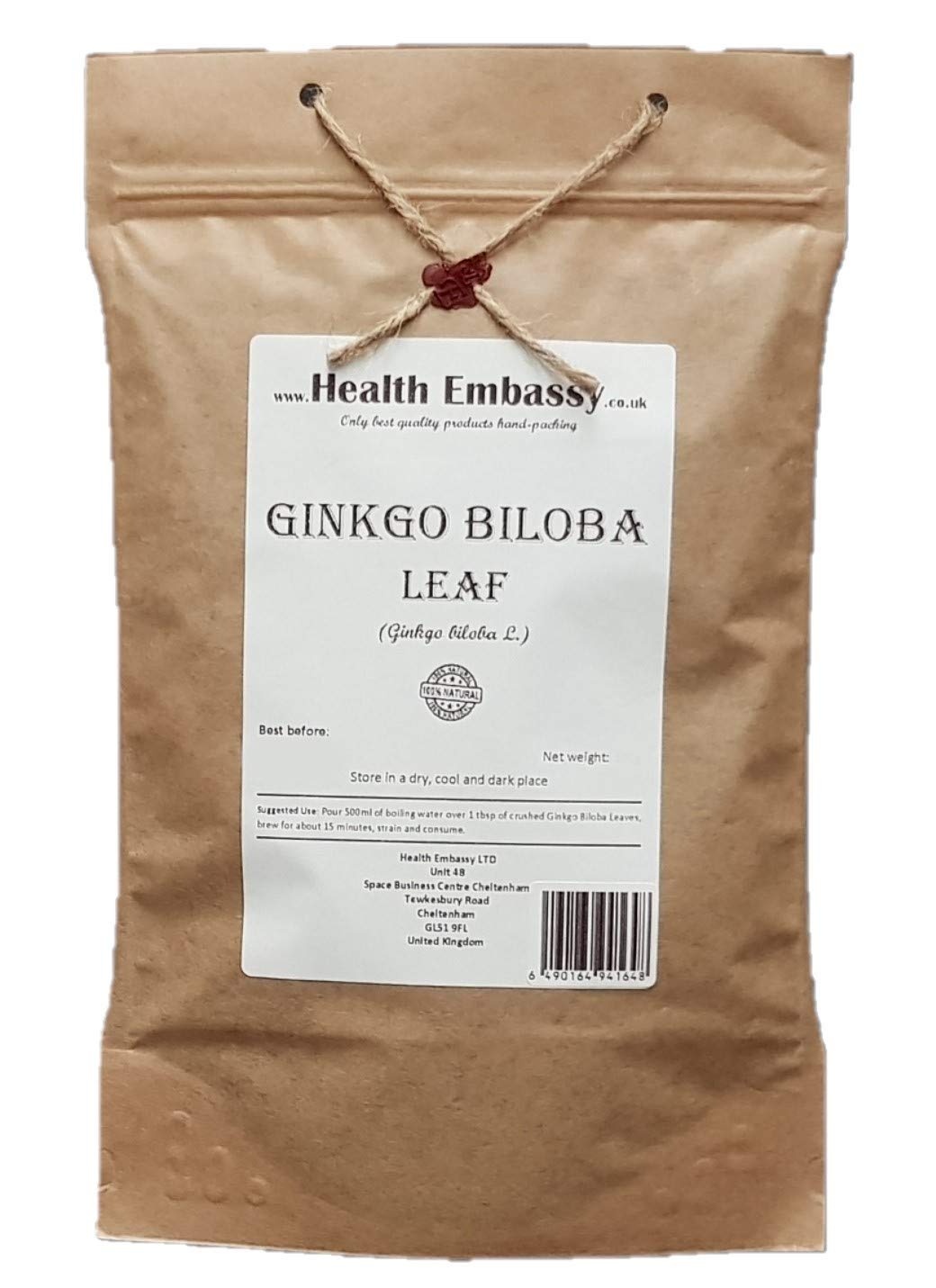 Health Embassy Ginkgo Biloba Leaf Herbal Tea - 100g