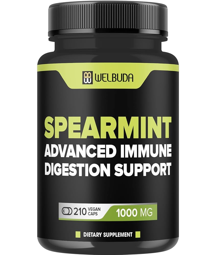 WELBUDA Spearmint Supplement - 90 210 Capsules - 300mg