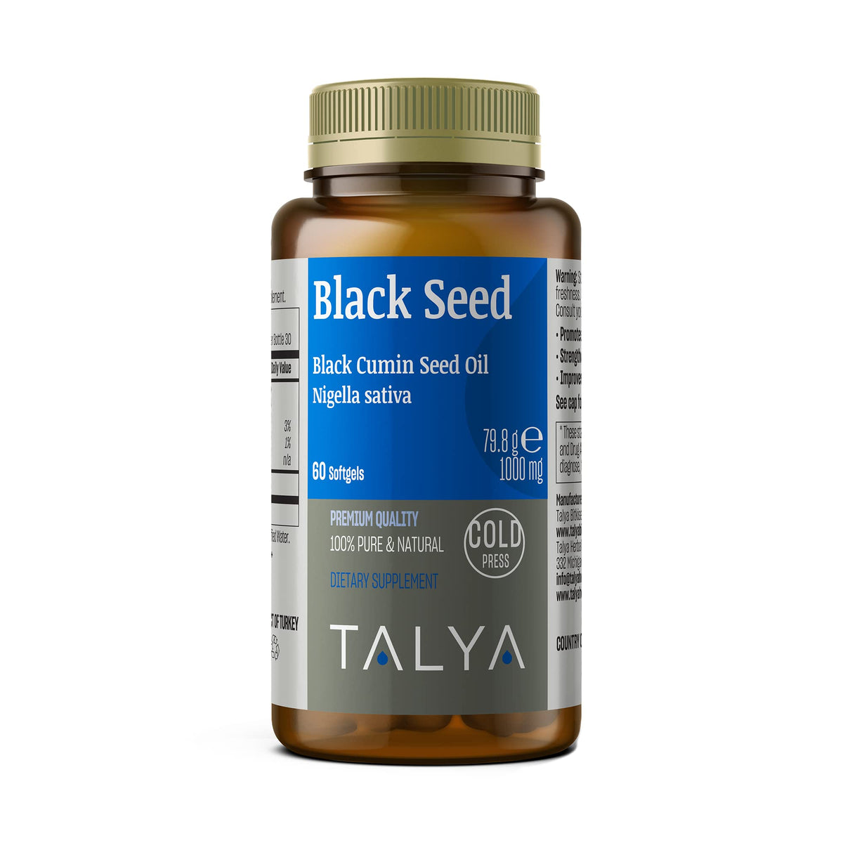 TALYA Black Seed Oil Softgel Immune Support - 60 Softgels