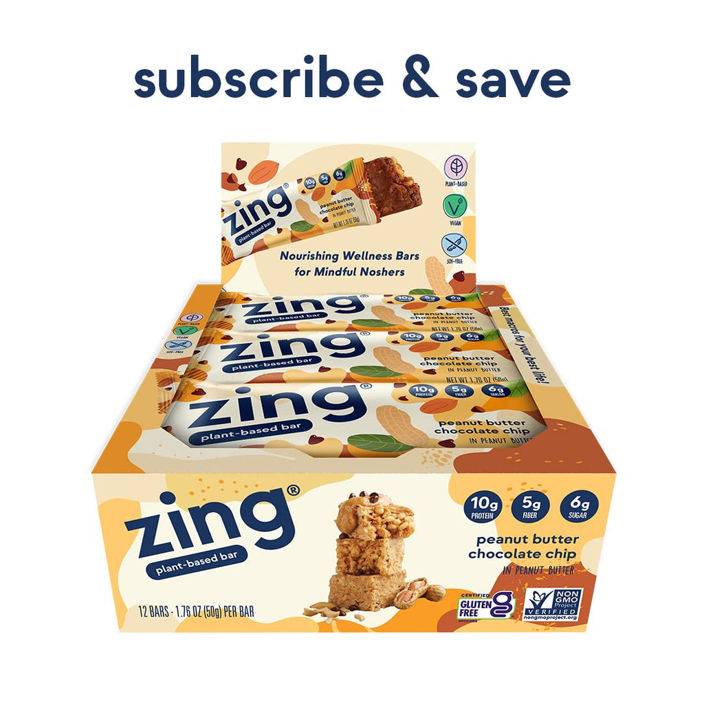 Zing Bars Plant Based Protein Bar
