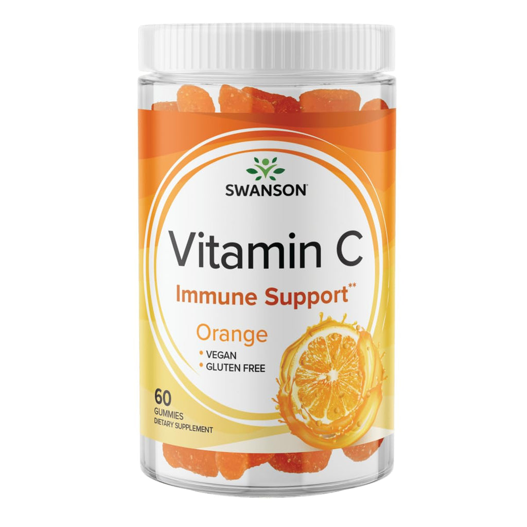 Swanson Vitamin C Gummies Orange 125 mg - 60 Gummies