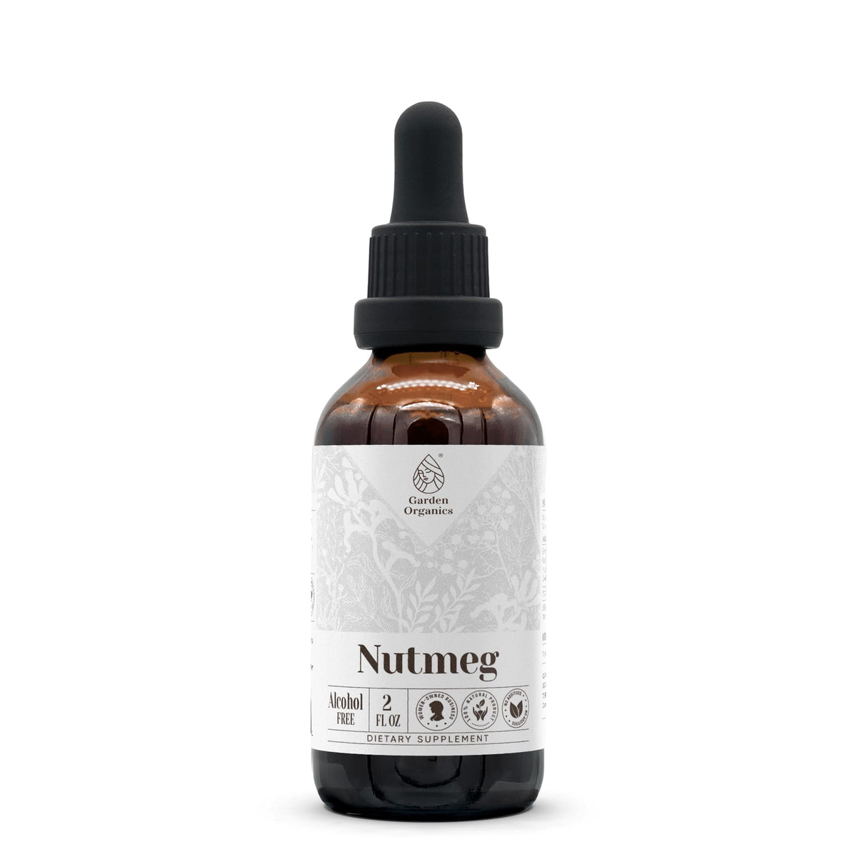 Garden Organics Nutmeg Alcohol-Free Natural Tincture Extract
