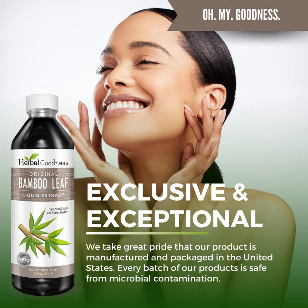 Herbal Goodness Bamboo Leaf Extract Organic Silica Supplement - 12 fl oz - image 7