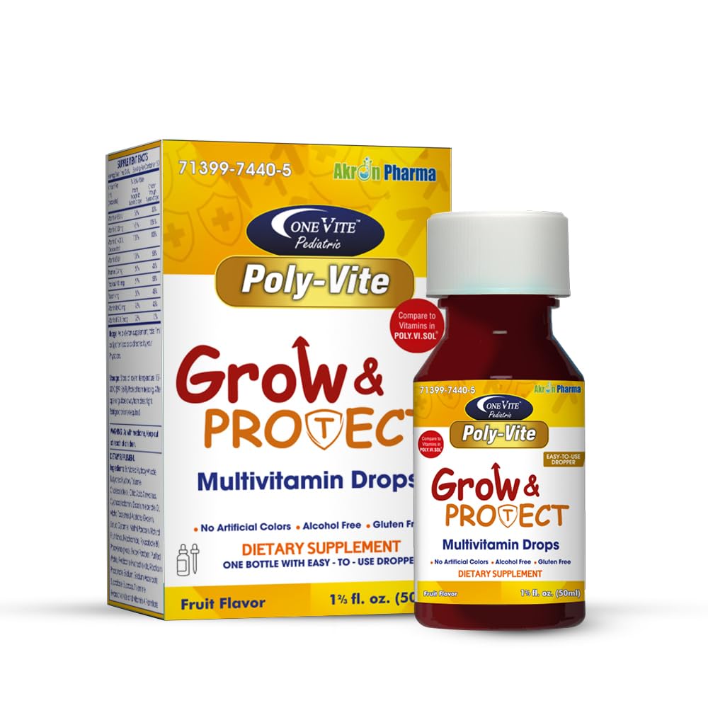 Akron Pharma Pediatric Poly-Vite Drops - 1.67 Fl Oz
