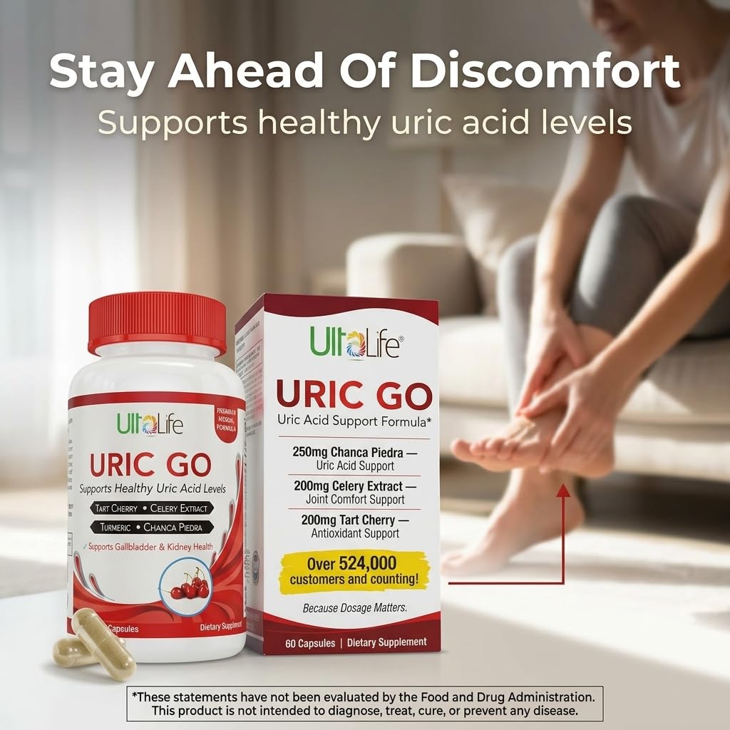 ULTALIFE URIC GO Uric Acid Support Supplement - 60 Capsules - image 4