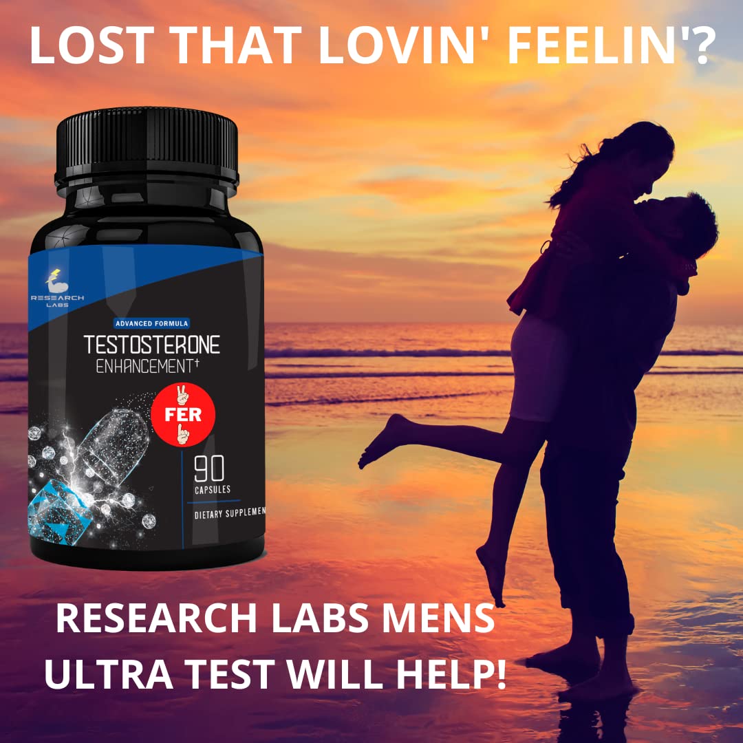 Research Labs Testosterone Booster with Tribulus & Tongkat Ali - 180 Capsules - image 3