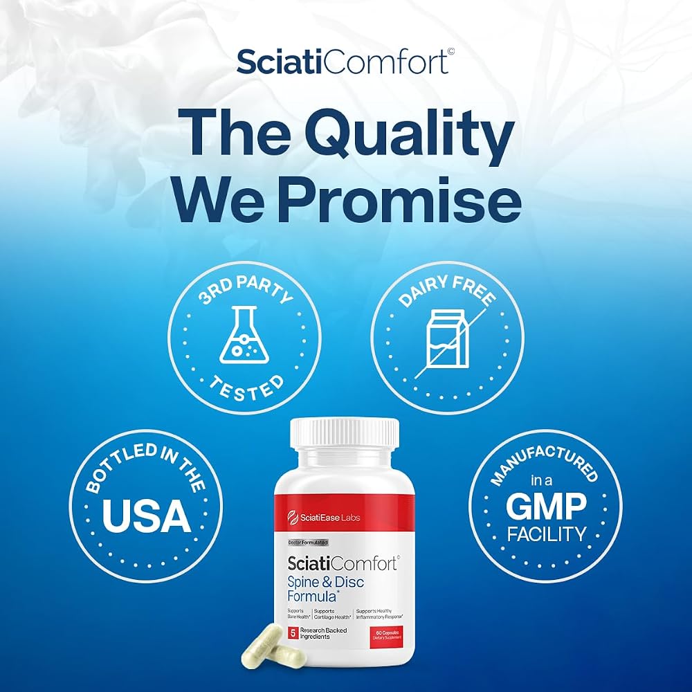 SciatiEase SciatiComfort Spine & Disc Support Supplement - 60 Capsules - image 4
