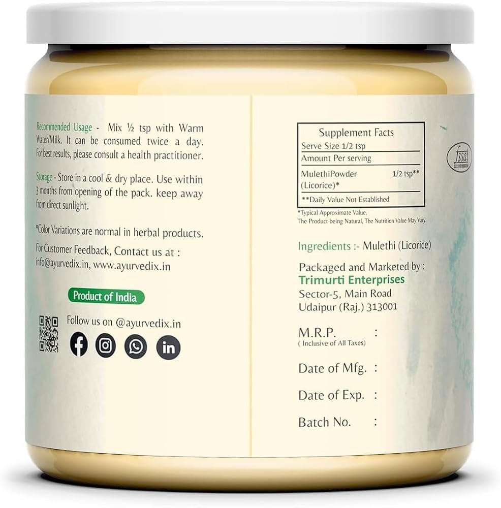 ayurvedix Organic Licorice Root Powder for Digestive Support - image 2