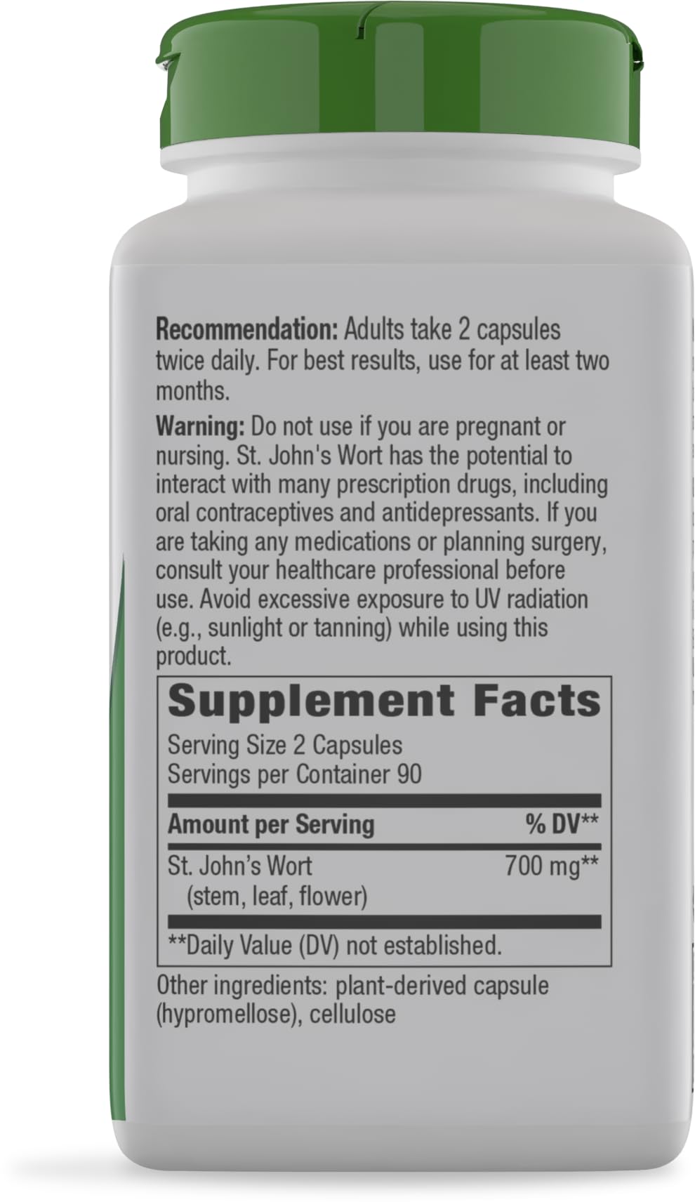 Nature's Way St. John's Wort 700 mg - 180 Capsules - image 9