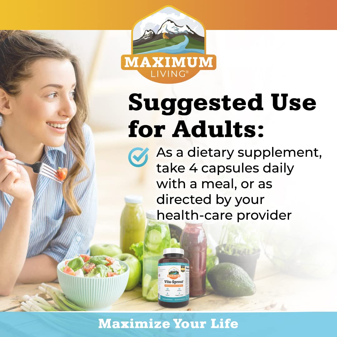 Maximum Living Vita-Sprout Whole-Food Multivitamin & Phytonutrient Blend - image 3