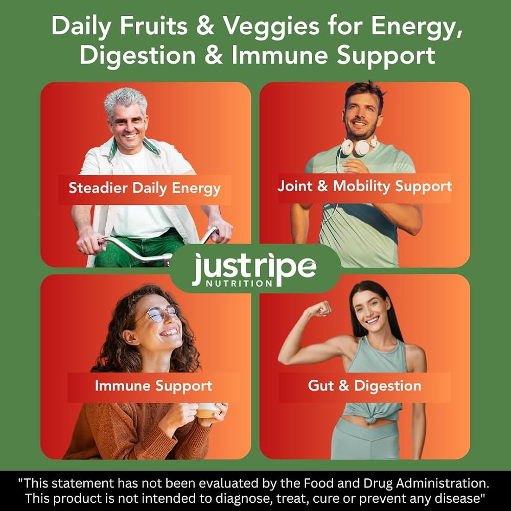Just Ripe Nutrition Fruits and Veggies Supplement - 90 Fruit and 90 - image 8