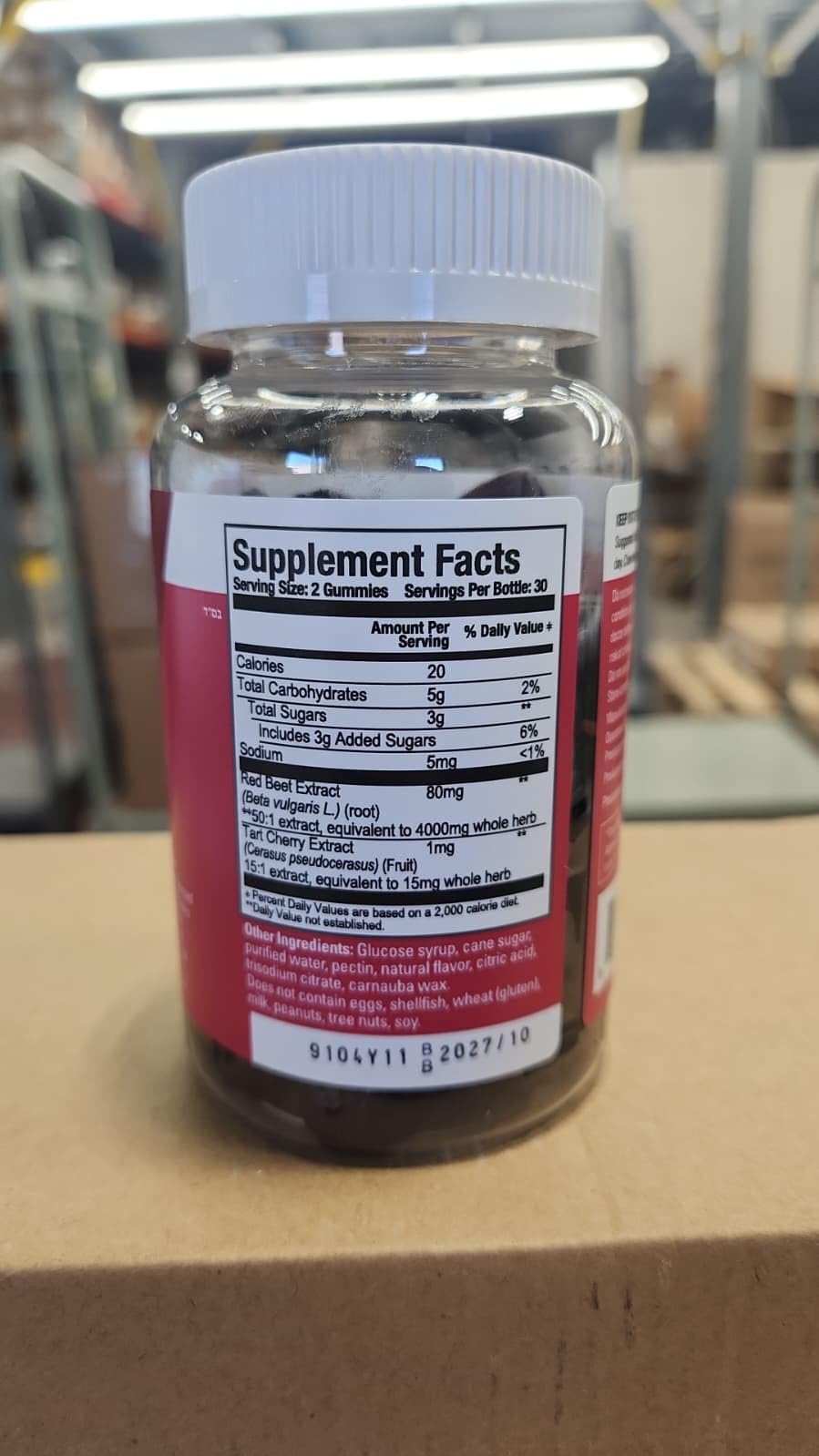 Viteey Beet Root Gummies 4000mg with Tart Cherry - 60 Gummies - image 9