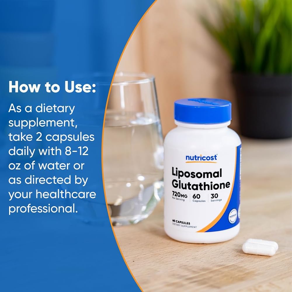 Nutricost Liposomal Glutathione Supplement - 60 Capsules - image 7
