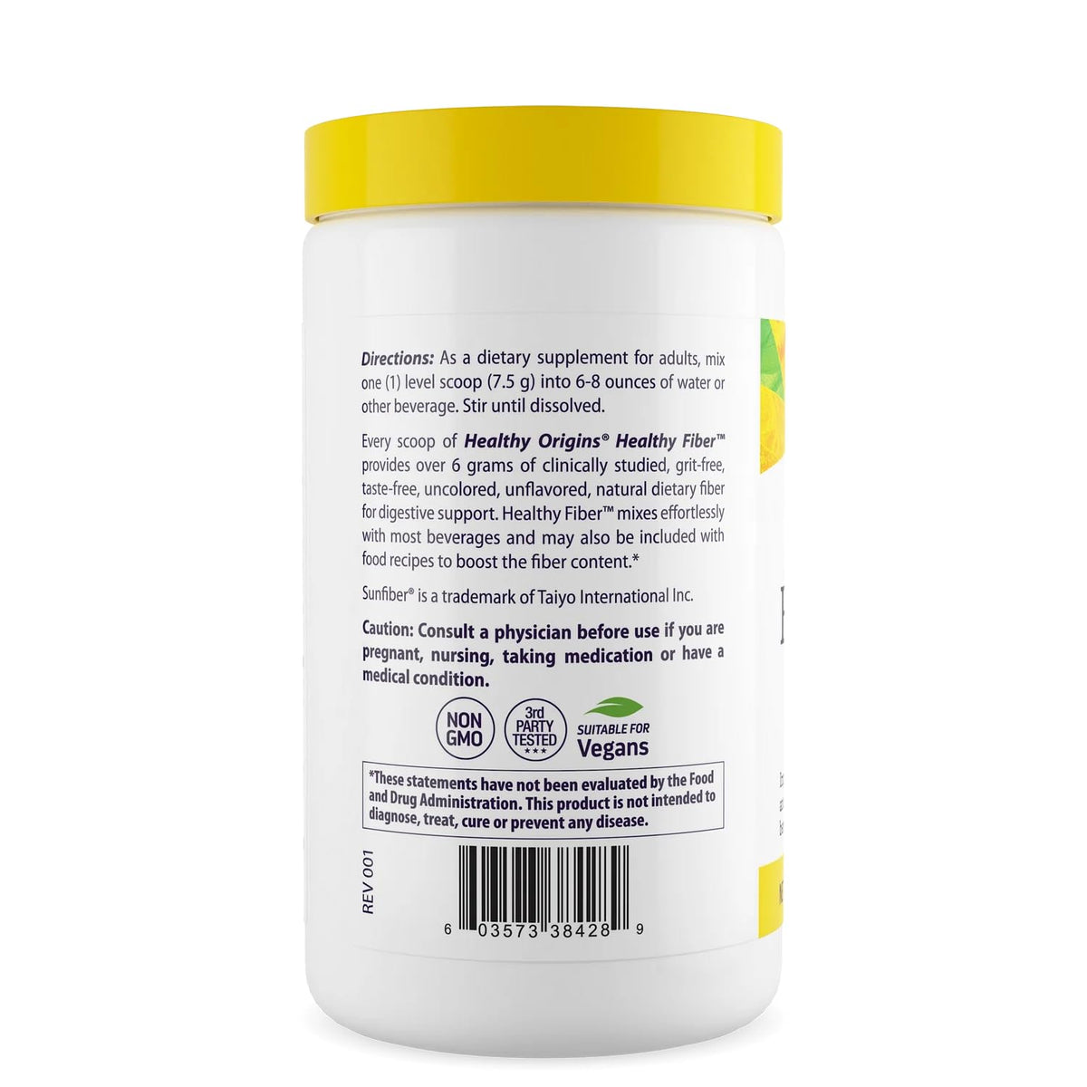 Healthy Origins Healthy Fiber Powder - 225g - image 2