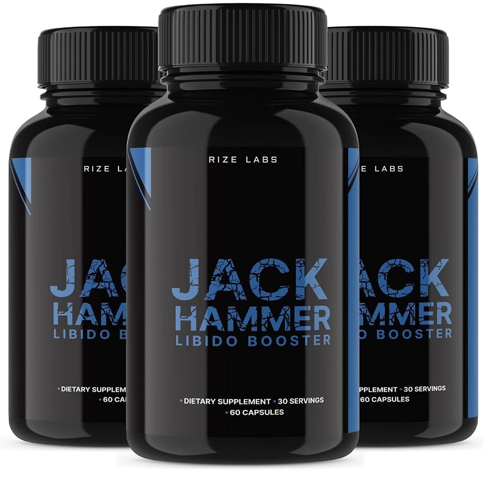 rize labs Jack Hammer Libido Booster Supplement for Men - 180 Capsules