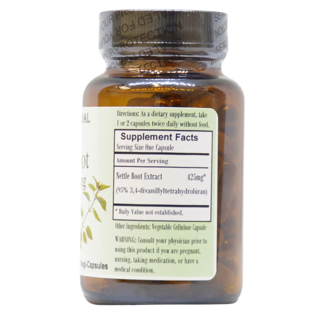 Barlowe's Herbal Elixirs Nettle Root Extract 425mg - 60 Capsules - image 2