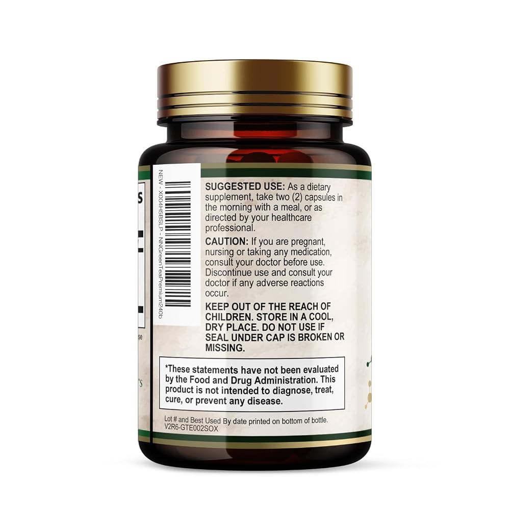 Nature's Nutrition Green Tea Extract 1000mg - 240 Capsules - image 8