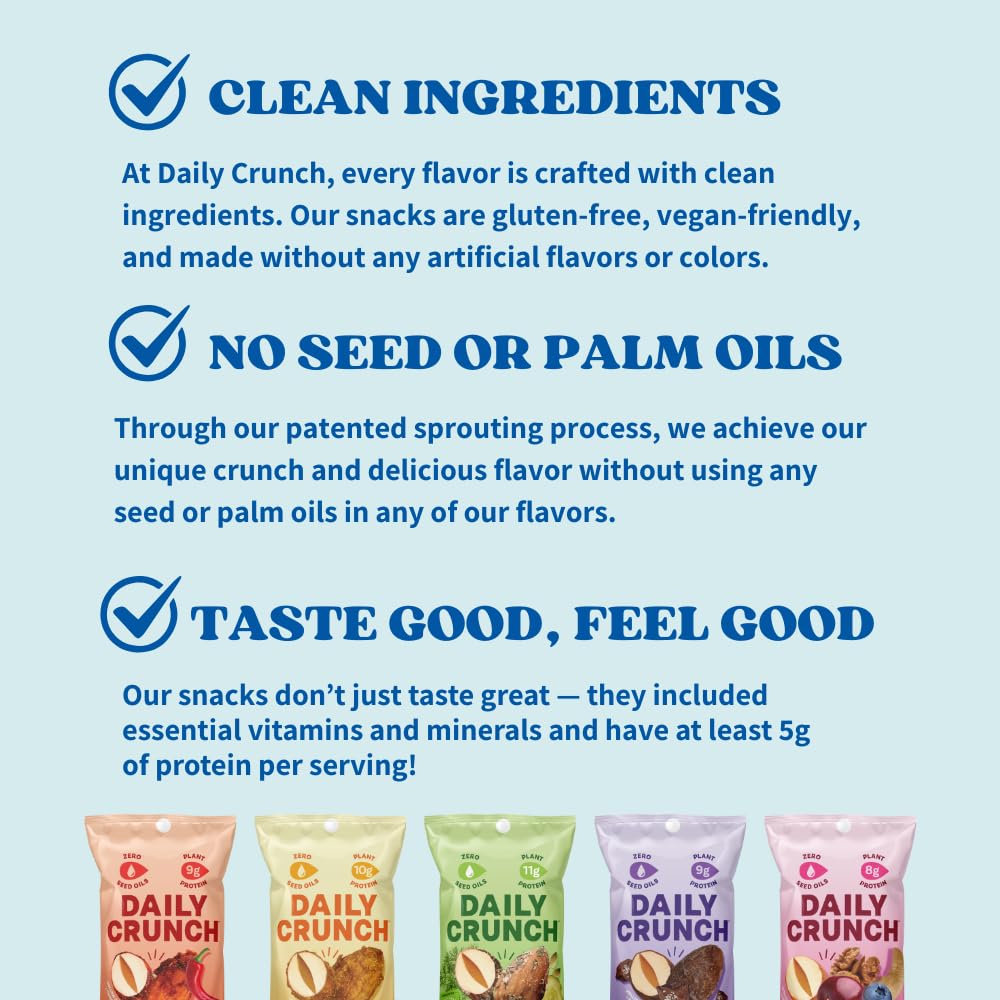 Daily Crunch Sprouted Almonds Variety Pack - 5 x 1.5 oz - image 5