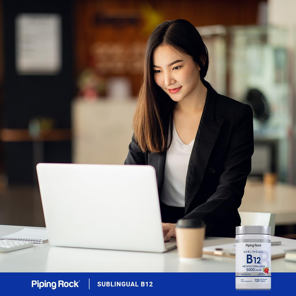 Piping Rock B12 Vitamin 5000 mcg - 120 Tablets - image 6
