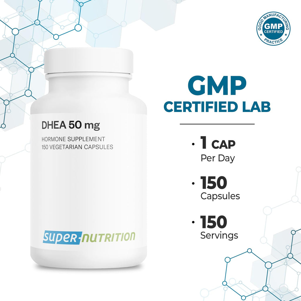Supersmart DHEA 50mg - 150 Vegetarian Capsules - image 5
