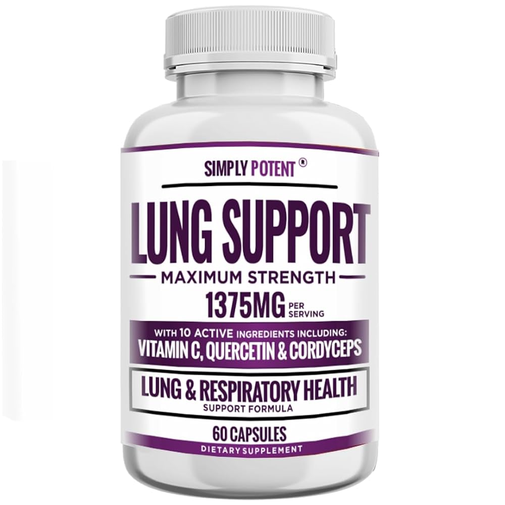 Simply Potent Lung Support Supplement with Cordyceps - 60 Capsules - image 4