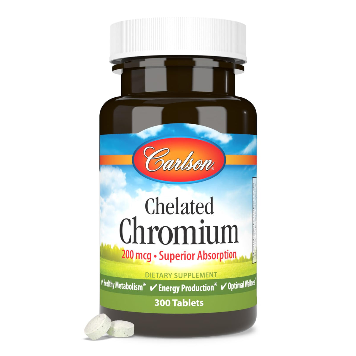 Carlson Chelated Chromium 200 mcg - 300 Tablets - image 5