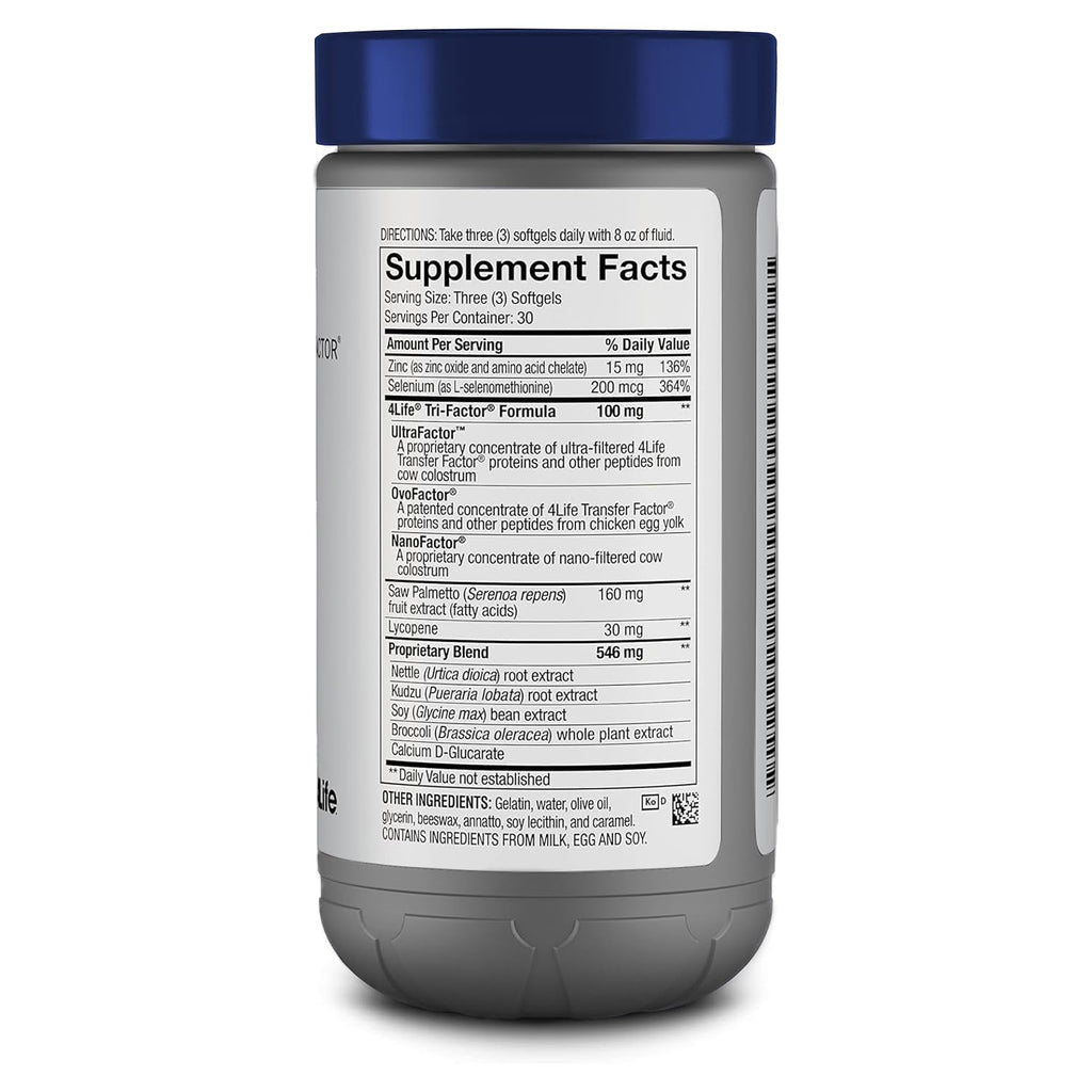 4Life Transfer Factor MalePro Prostate Support - 90 Softgels - image 2