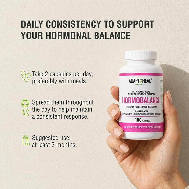 ADAPTOHEAL Hormobalance Hormone Balance for Women - 180 Capsules - image 5