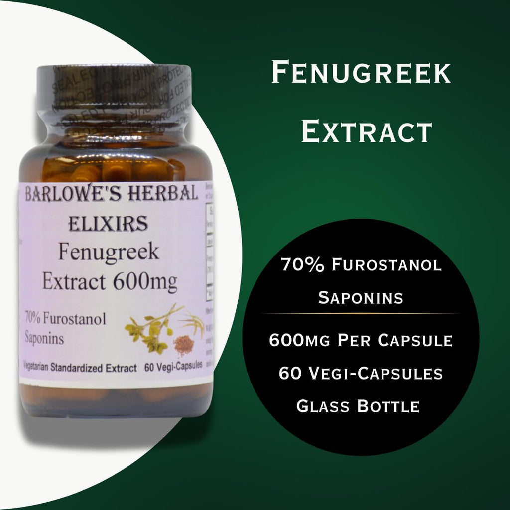 Barlowe's Herbal Elixirs Fenugreek Extract 70% Saponins - 60 Capsules - image 3