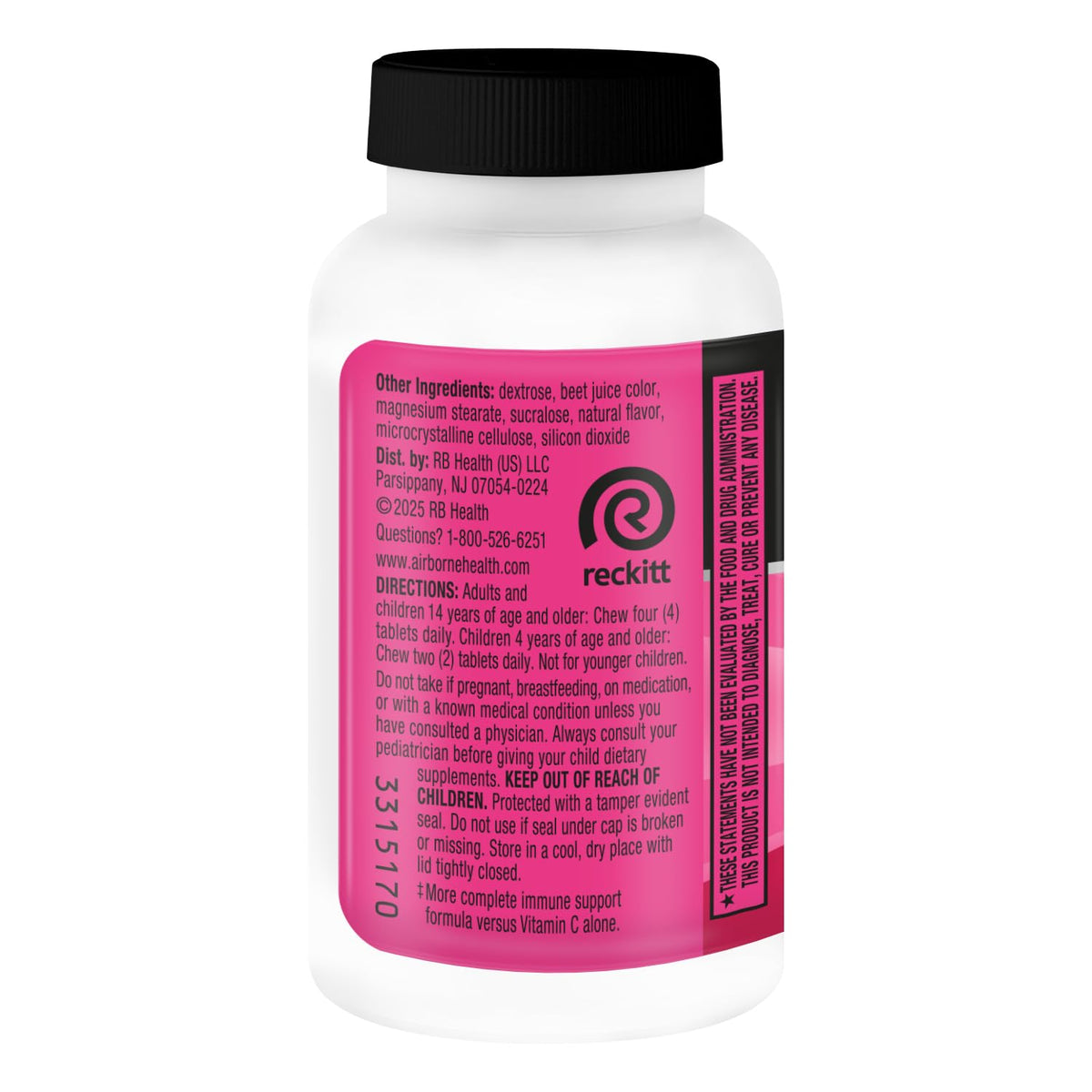 Airborne Very Berry Immune Support Chewable Tablets - 32 Count - image 13