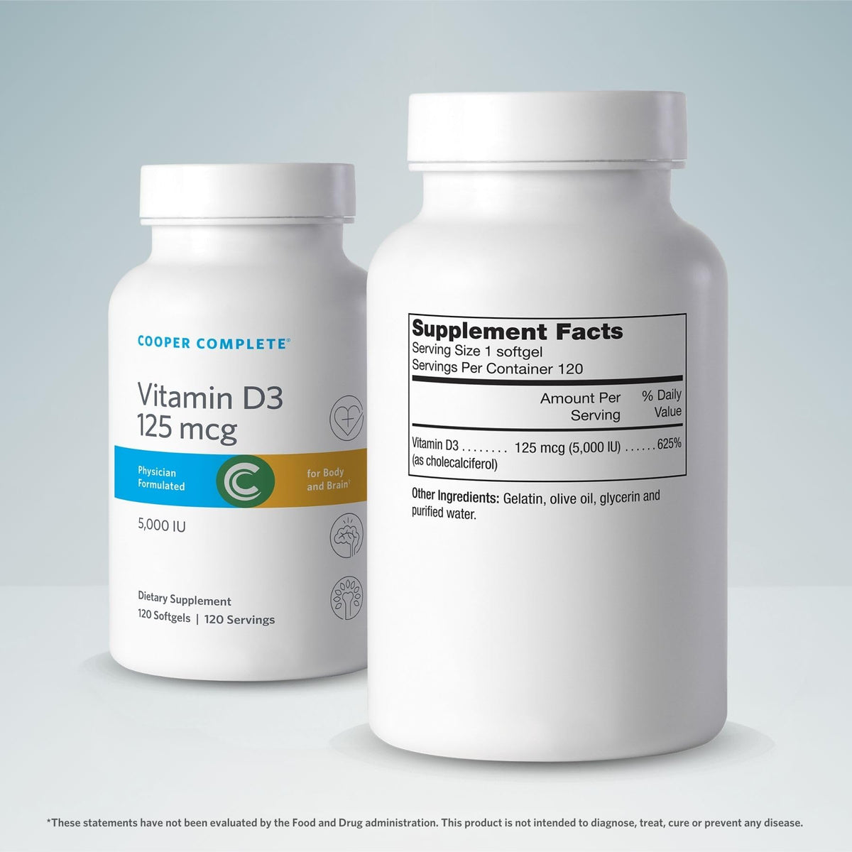 Cooper Complete Vitamin D3 5000 IU Softgels - 120 Count - image 2