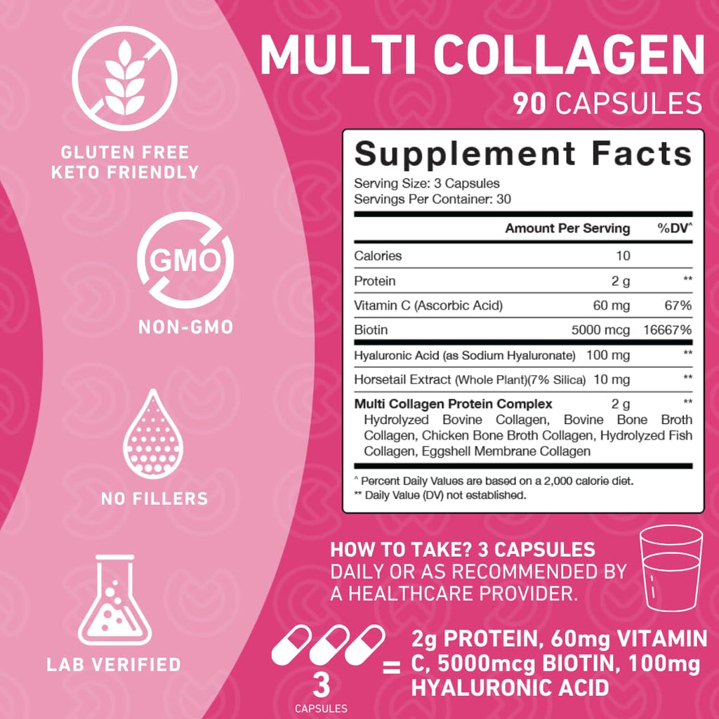 PUREFINITY Collagen Peptides for Women - 90 Capsules - image 4
