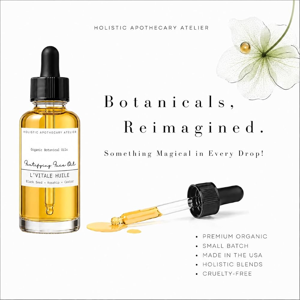 Holistic Apothecary Black Seed, Rosehip & Castor Oil Face Serum - 1 FL OZ - image 5